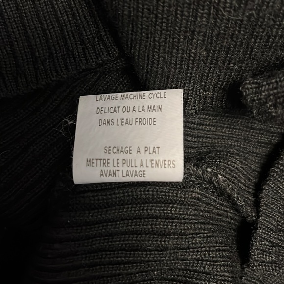 Antonelle Merino wool turtle neck black sweater size M - Picture 5 of 6